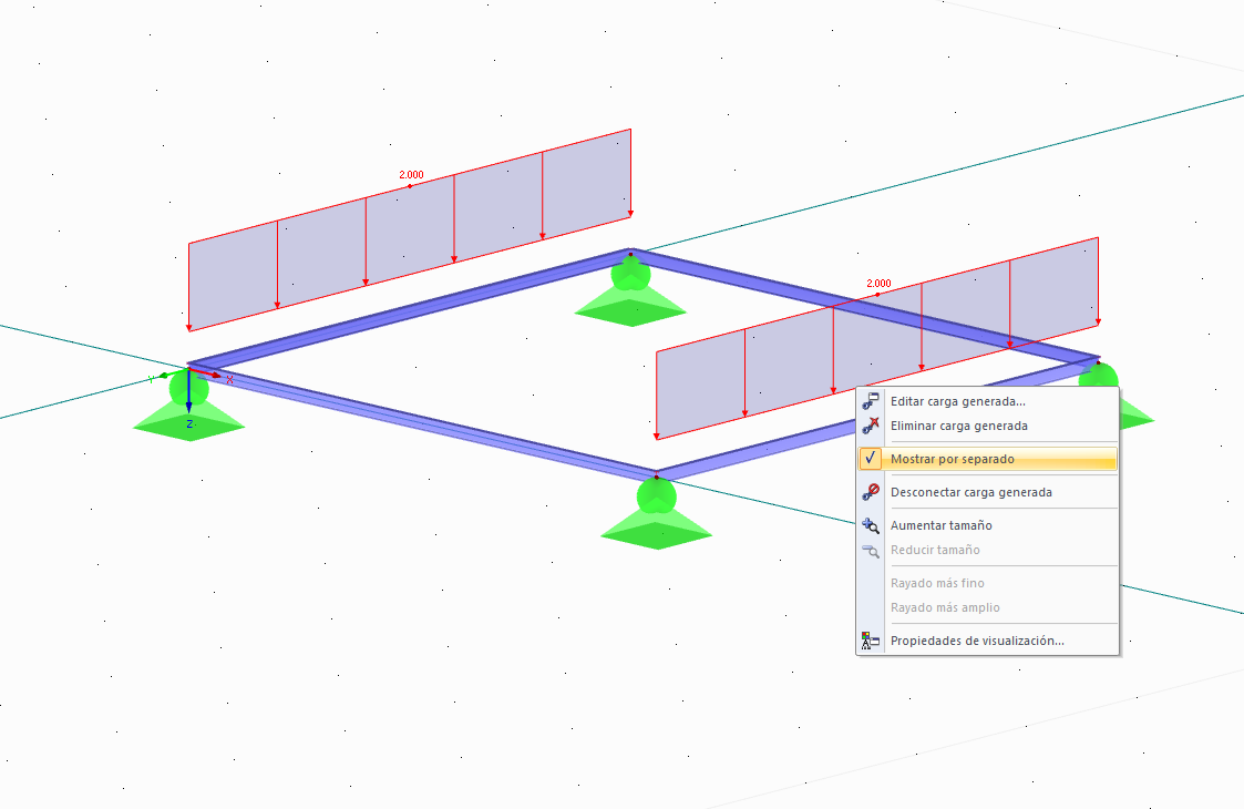 Generación de dirección de tensión unidireccional