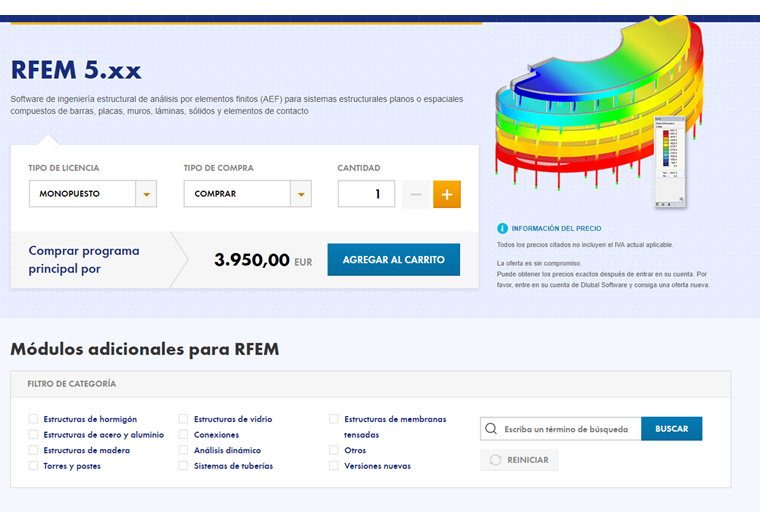 Precios de las licencias de red en la tienda en línea