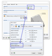 Modelo de material del tipo de sólido "Contacto"