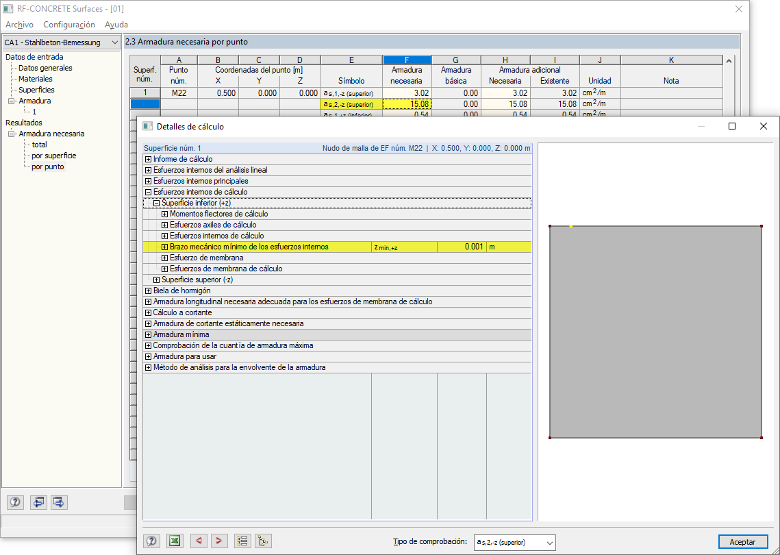 Brazo de palanca muy pequeño
