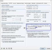 Método de barra equivalente y método general (predeterminado)