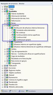 Configuración para el suavizado de esfuerzos internos de superficies en RFEM
