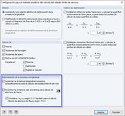 Aumento automático de la armadura necesaria para el cálculo del estado límite de servicio