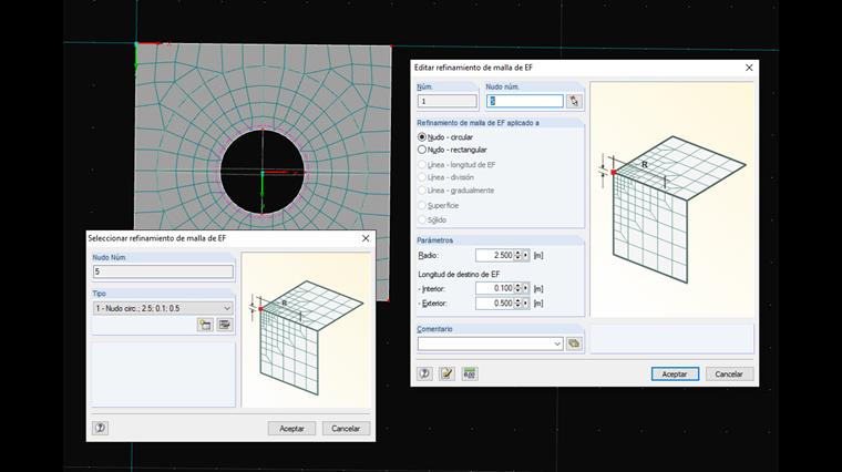 refinamiento de la malla de EF