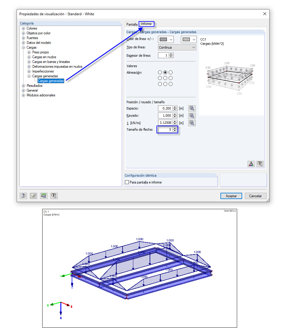 Ampliación de flechas