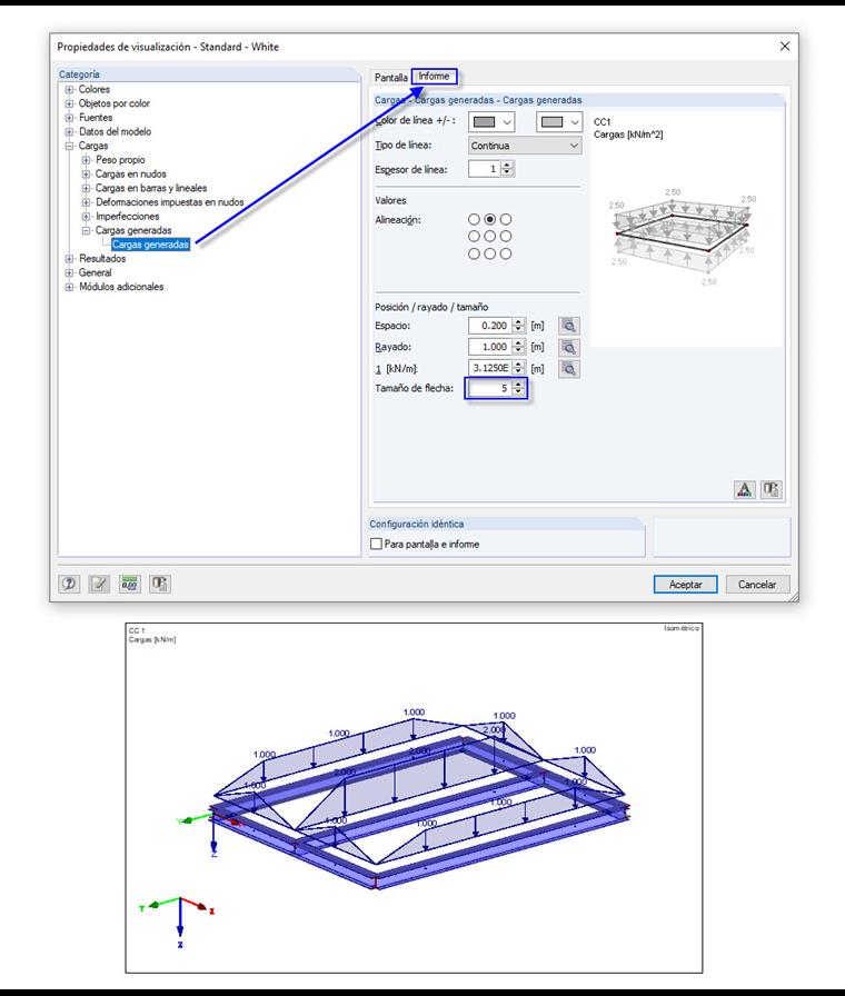 Ampliación de flechas