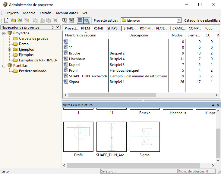 Administrador de proyectos