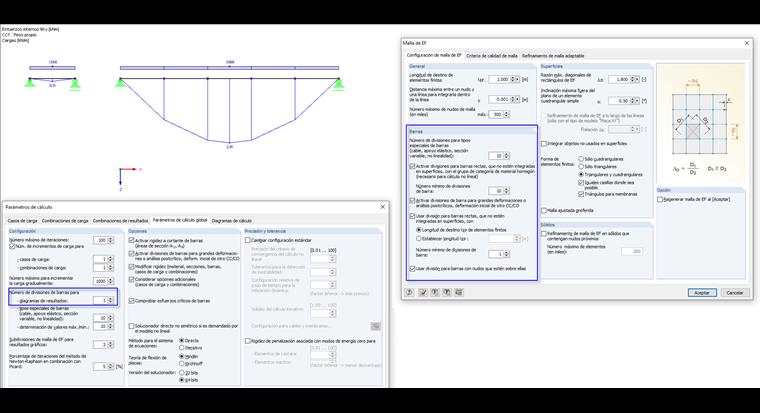 división de la barra