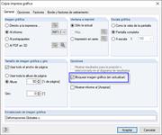 Opción para bloquear gráficos al imprimir
