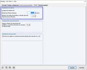 Configuración de la longitud máxima de destino del elemento finito