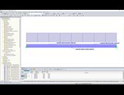 Modelo de RFEM con disposición de las coacciones laterales