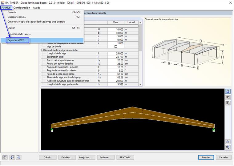 Exportar archivo DXF