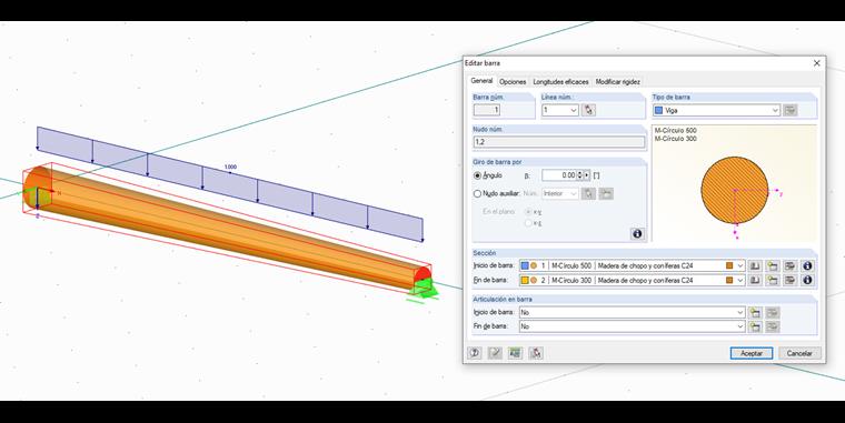 Diseño de registros en RFEM