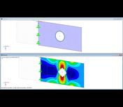 El resultado se muestra como una abertura rectangular
