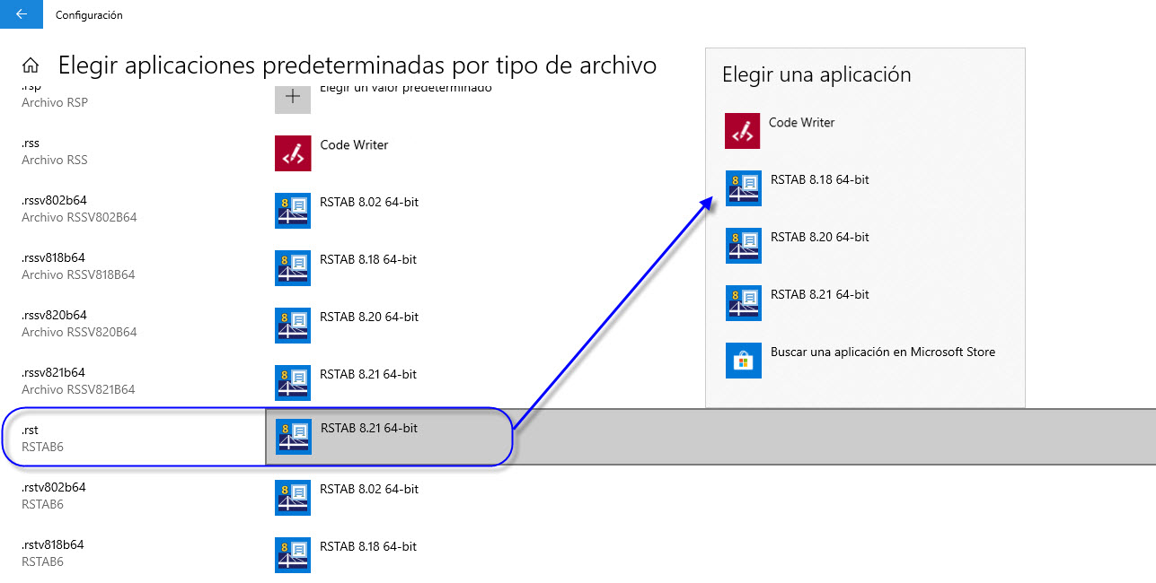 Asignación de aplicaciones predeterminadas en Windows