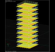 Momento de flexión para una estructura de varios pisos más compleja
