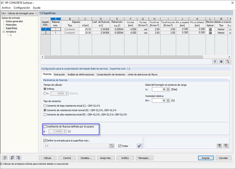 Coeficiente de fluencia