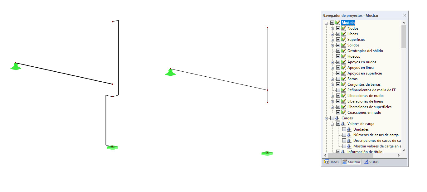 Visualización con o sin barras