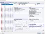 Número separado de incrementos de carga para combinaciones de carga específicas