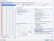 Número separado de incrementos de carga para combinaciones de carga específicas