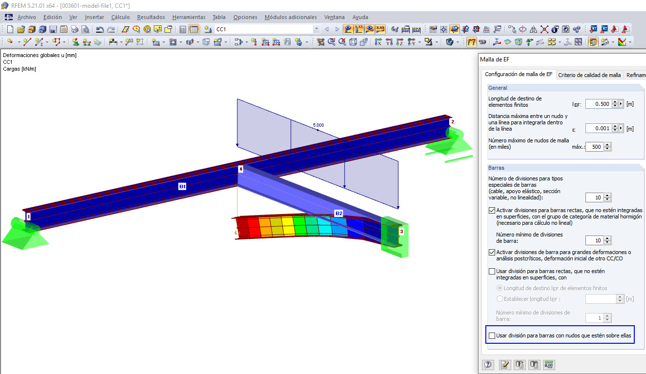 Deformación si se desactiva la opción