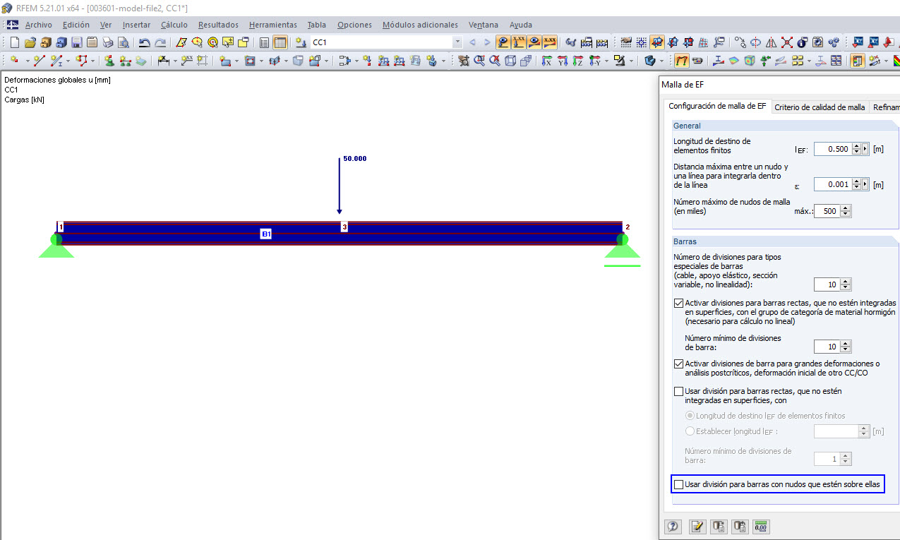Deformación si se desactiva la opción
