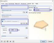 Cuadro de diálogo "Editar superficie" de la superficie núm. 1 con la rigidez de RF-LAMINATE [*S14647729*]