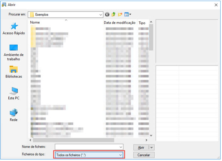 Abrir el cuadro de diálogo "RSTAB 7" con la configuración del tipo de archivo