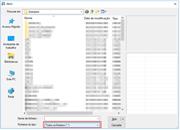 Abrir el cuadro de diálogo "RSTAB 7" con la configuración del tipo de archivo