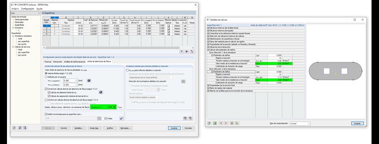 Resistencia efectiva a tracción del hormigón en el momento de la fisuración con factor de 1,00