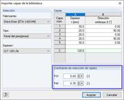 Reducción de rigidez en el complemento Superficies multicapa