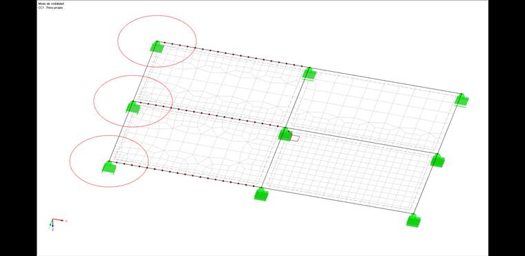 Modelo de superficie sin refinamiento de malla de EF