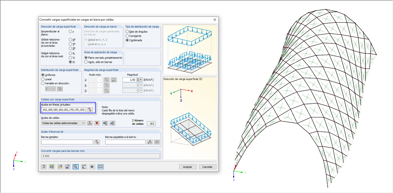 Crear líneas virtuales