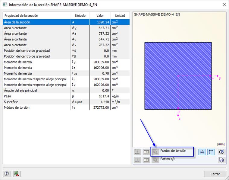 Comprobación de los puntos de tensión