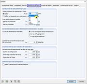 Configuración detallada para la resistencia al fuego