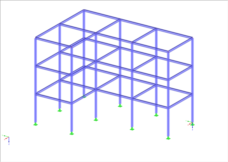 Estructura sin envolvente del edificio