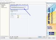 Opción de activación por torsión de alabeo en RF-STEEL