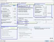 Opciones seleccionadas para modificar los parámetros de cálculo a través de la interfaz COM