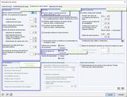Opciones seleccionadas para modificar los parámetros de cálculo a través de la interfaz COM