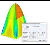 Cuadro de diálogo "Centro de gravedad e información sobre los objetos seleccionados"