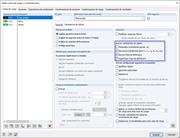 Configuración predeterminada para casos de carga