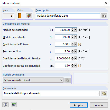 Coeficiente parcial de seguridad - Material