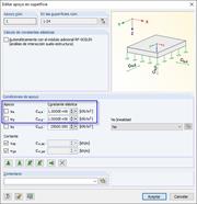 Definición de muelles en vez de apoyos empotrados