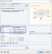 Definición de muelles en vez de apoyos empotrados