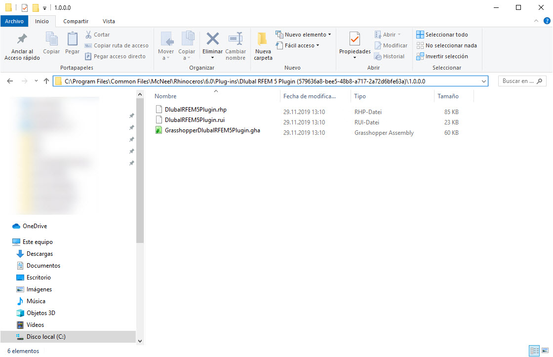 Directorio de complementos
