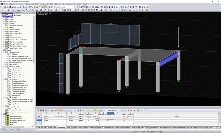 Desactivar visualización de modelo