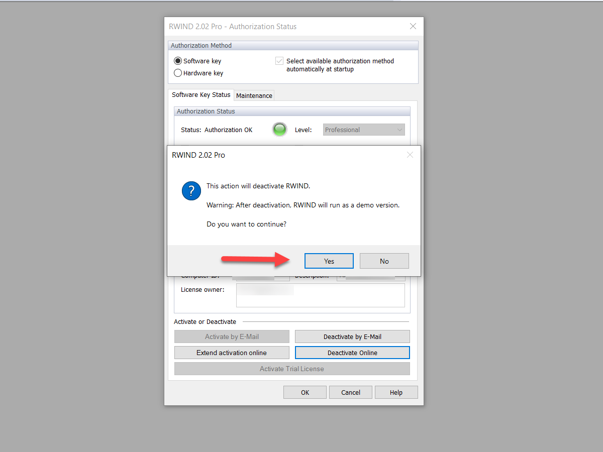 Mensaje de confirmación