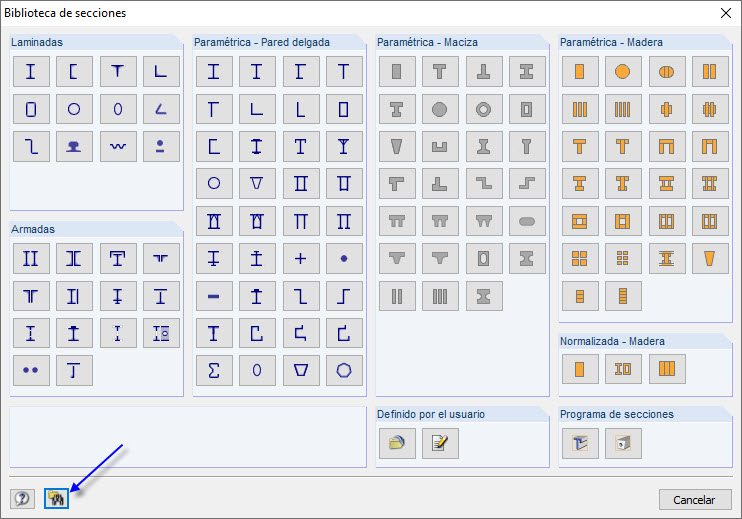 Importar tabla de secciones desde archivo