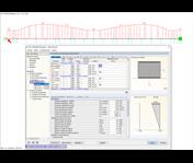 Cuadro de diálogo de resultados 2.4 que muestra la armadura necesaria por posición x