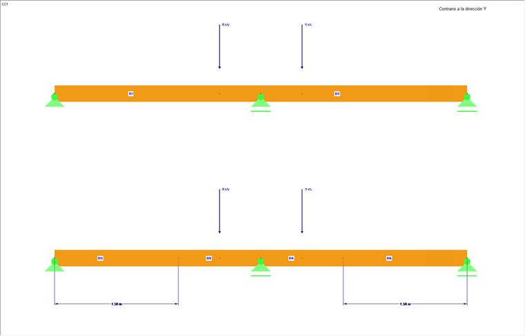 Arriba: Modelo inicial | Inferior: Modelo modificado